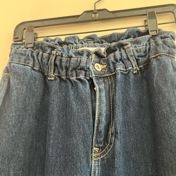 Zara Women's Blue high waisted paperbag Jeans - Picture 7 of 12